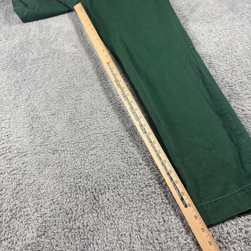 Polo Ralph Lauren Chino Pants Mens 32x32 Green Stretch Straight Fit Cotton Twill